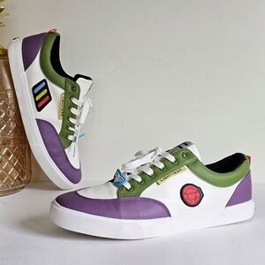 Toy Story Buzz Lightyear Shoes Mens 13 Disney Pixar Skateboard Colorful Sneakers